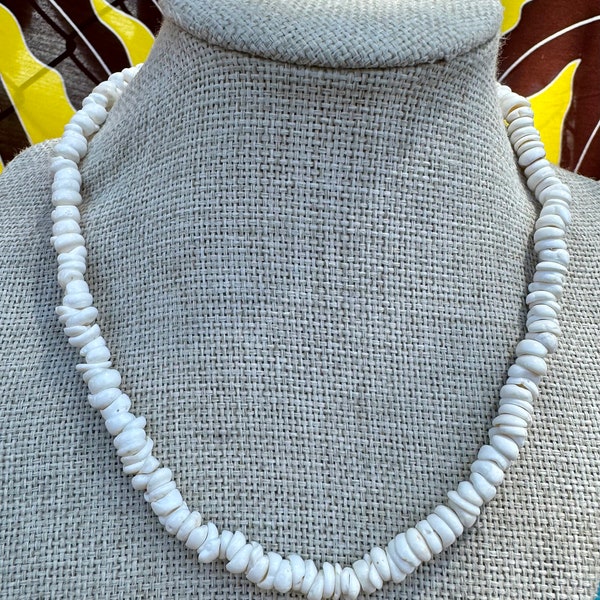 Authentic White Puka Shell Necklace