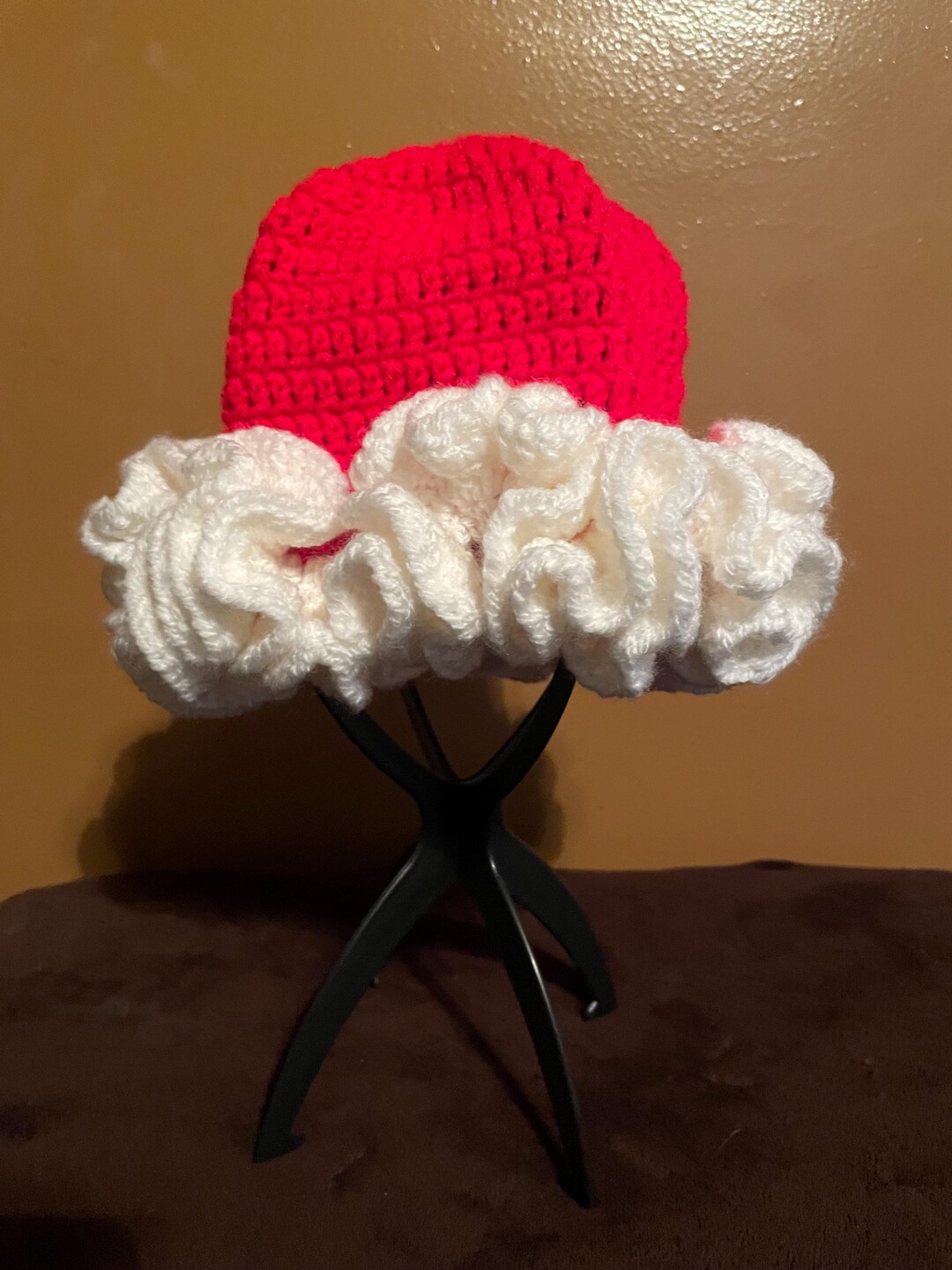 Handmade Crocheted Ruffle Hat - Etsy