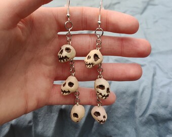 Dangly Skull Earrings