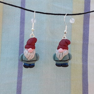 Garden Gnome Charms and Earrings