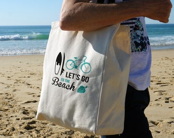 Tote bag Let's Go To The Beach