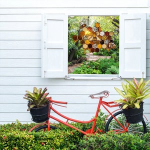 Decoración del hogar adorno de abejas Jardín colgante panal | Etsy