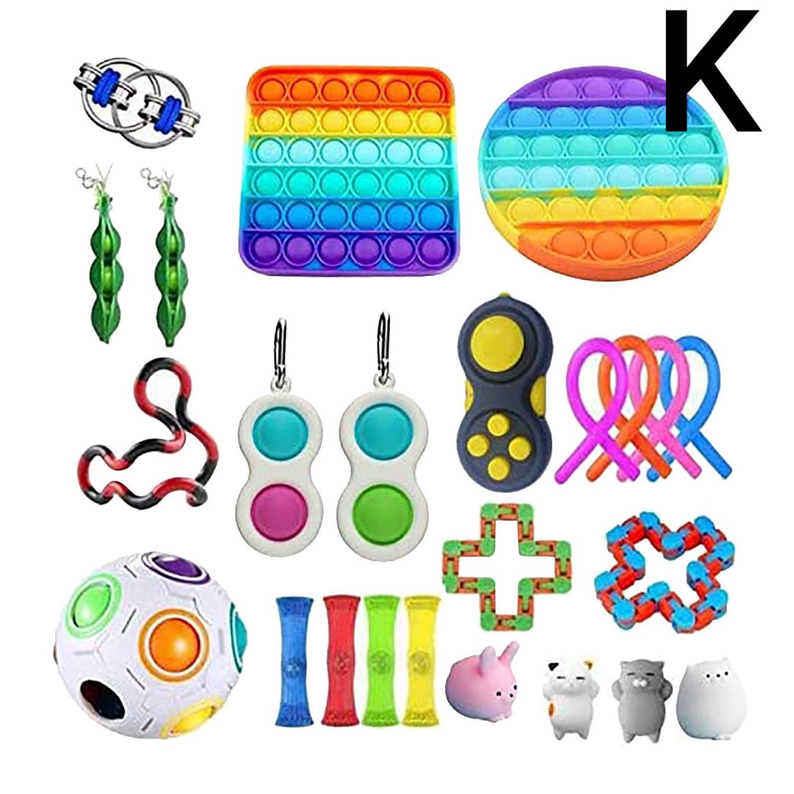 Simple Dimple Fidget Toy Set Mini Stress 23PCS / Set Fidget Etsy