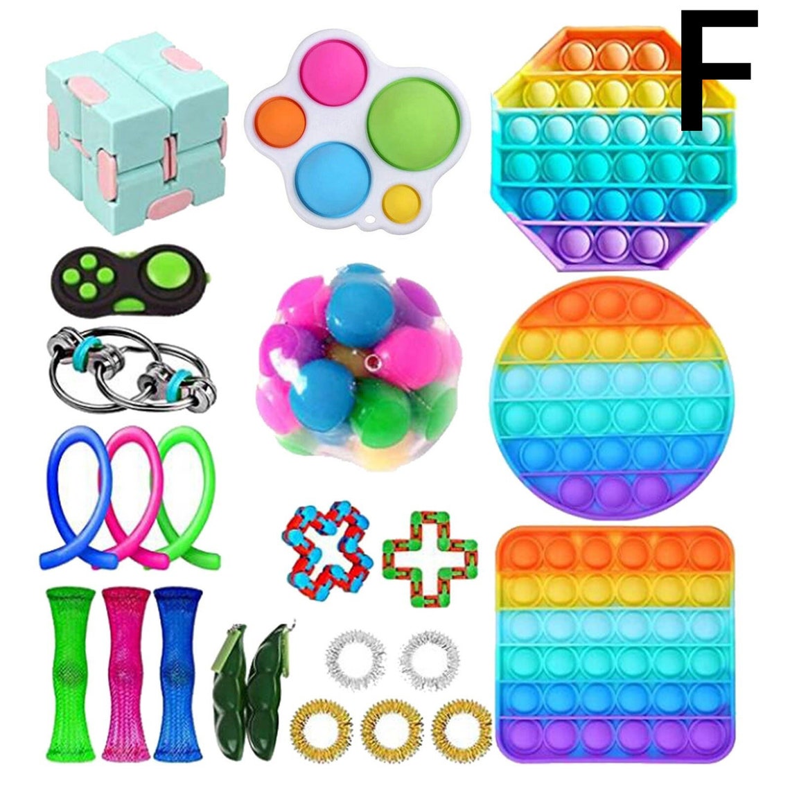 Simple Dimple Fidget Toy Set Mini Stress 23PCS / Set Fidget Etsy