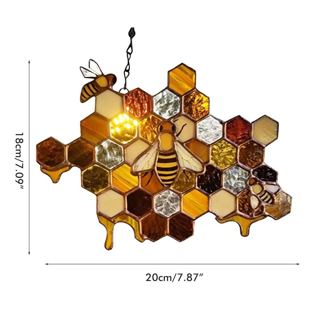 Decoración del hogar adorno de abejas Jardín colgante panal | Etsy