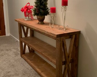Wood Console Table