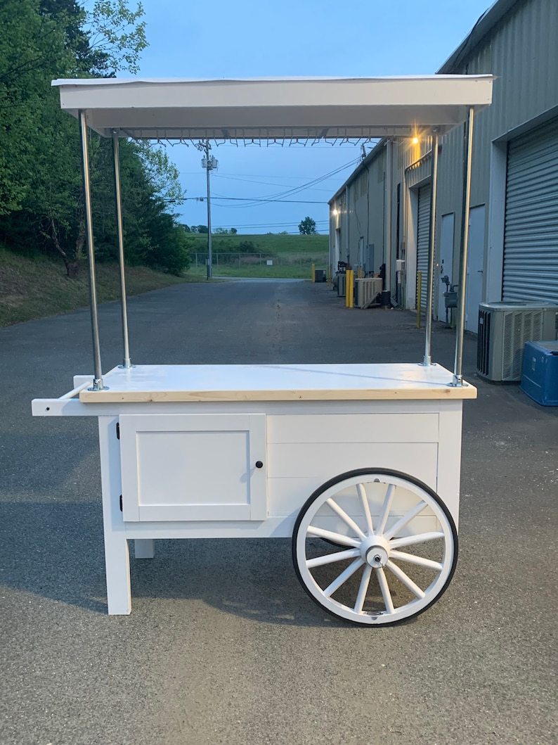 Wagon Wheel Cart With Canopy Etsy