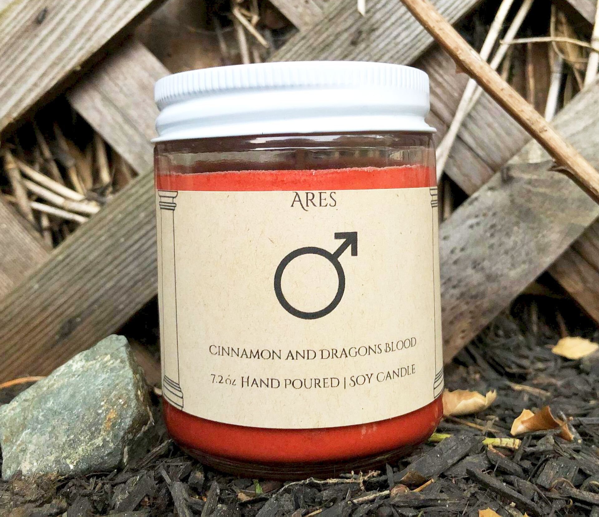 Greek Candle Greek God Scented Candle Ares Soy Candle Etsy