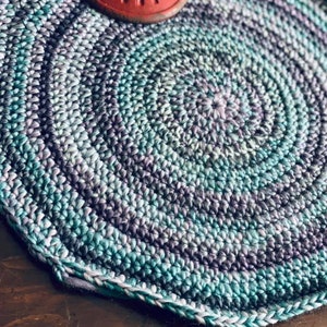 Simple Crochet Placemat Pattern Crochet Home Decor Easy Crochet Pattern Crochet In The Round Boho Crochet Mat image 5