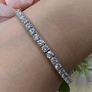 Weisses Gold Labrador Diamant Tennis Armband