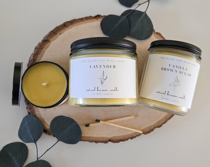 Natural Beeswax Candles