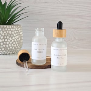 Car Diffuser Refill Bottle | Natural + Non Toxic | Vehicle Freshener