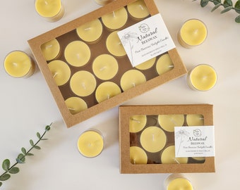 Pure Beeswax Tealight Candles