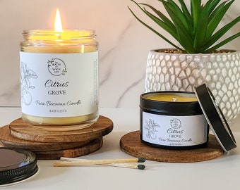 Citrus Grove Pure Beeswax Candle