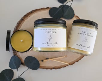 Natural Beeswax Candles