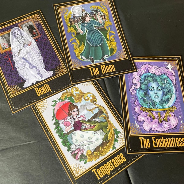 Haunted Mansion A6 Tarot Karte Postkarten Druck