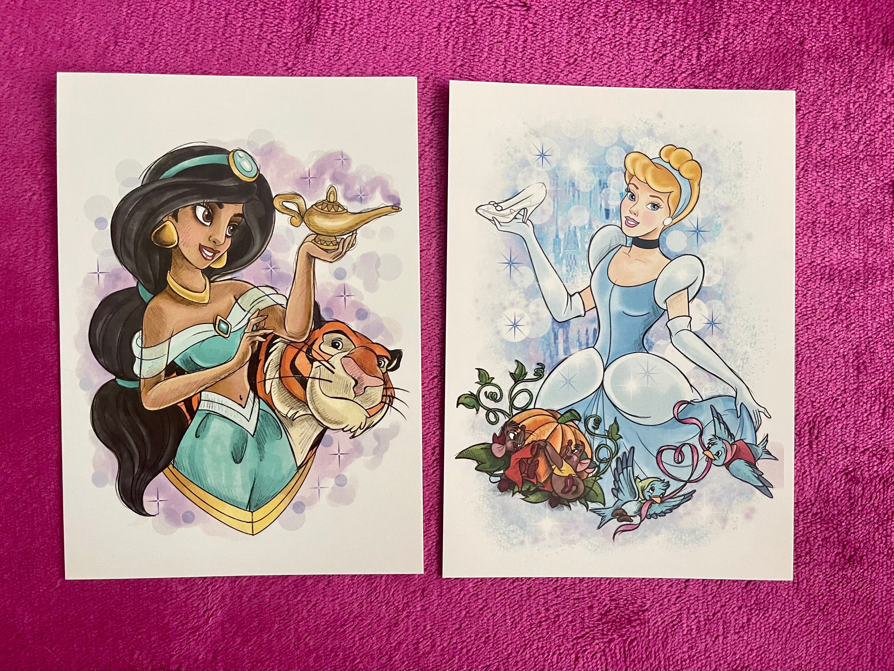 Disney Princess A6 Postcards/Art prints Etsy