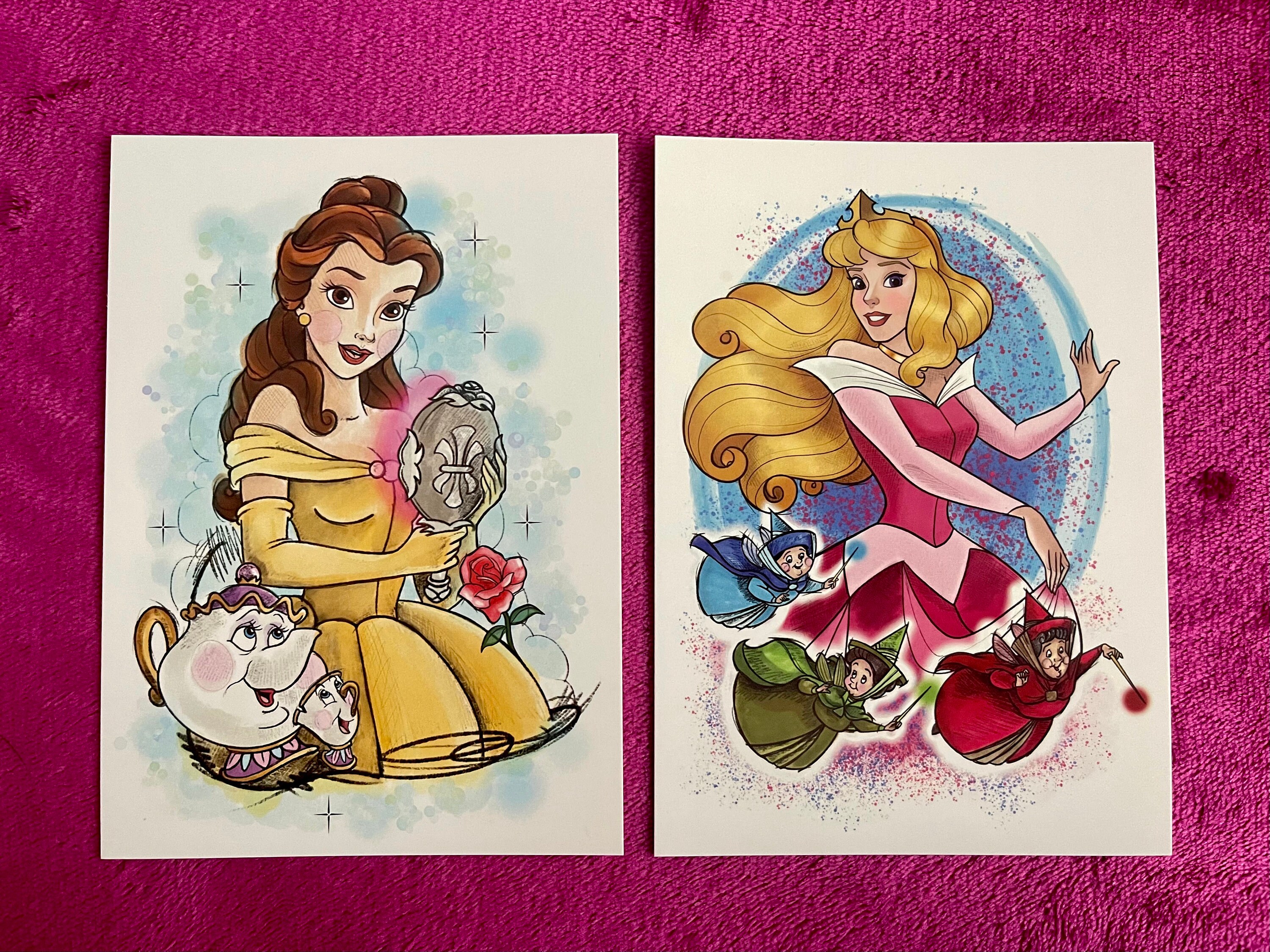 Disney Princess A6 Postcards/Art prints Etsy