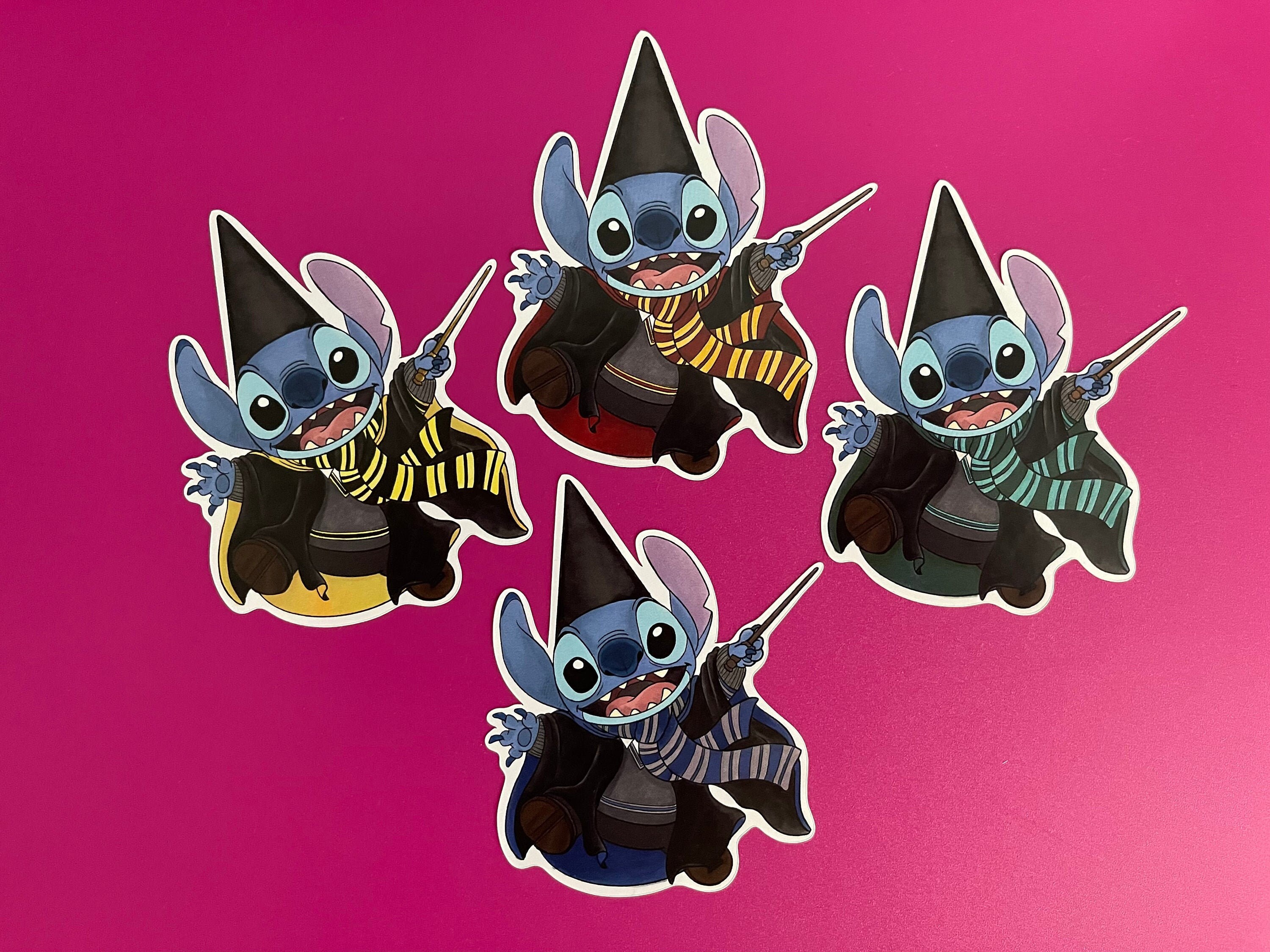 Disney x Harry Potter Stitch crashes Hogwarts Glossy Sticker. Slyther…