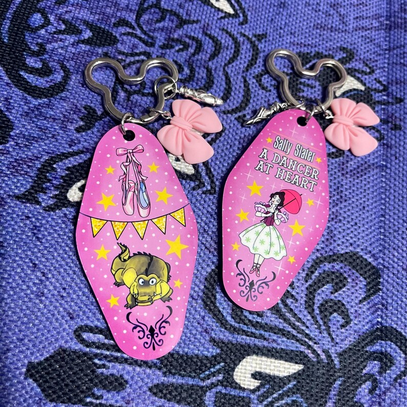 Sally Slater Tightrope Girl Haunted Mansion Motel Style Keychain Etsy