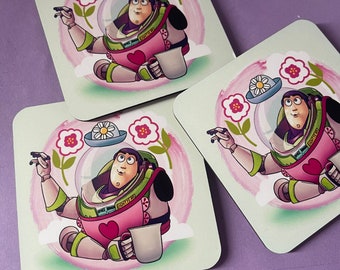 Toy Story Buzz Lightyear Mrs Nesbitt Coaster