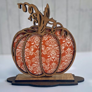 Pumpkin Wooden Cutout Halloween Shelf Sitter for Mantel Pumpkin Decor Pumpkin Shelf Sitter Cute Decorative Pumpkin Freestanding Fall  Decor