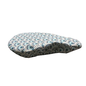 Saddle cover &quot;Peacock Wheel&quot; made of 100% cotton with water-repellent coating