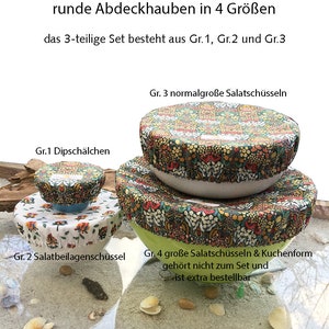 fröhliches Abdeckhauben Set 3 teilig frutti e fiori Bild 2