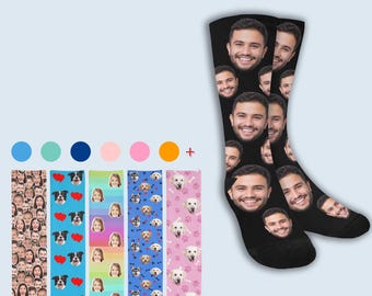 Custom Face Socks, Personalized Photo Socks, Gift For Him
