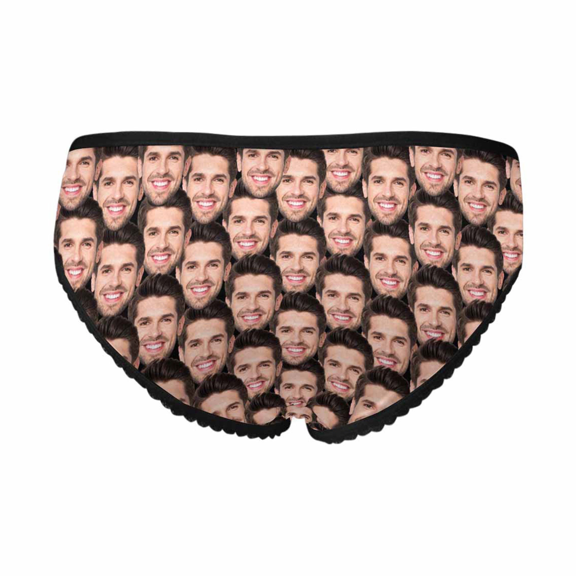 Buy Custom Ladies Multi-face Brief, Sexy High-cut Brief, Personalize Photo  Underwear for Women, Unique Anniversary/christmas Gift for Girlfriend  Online in India 