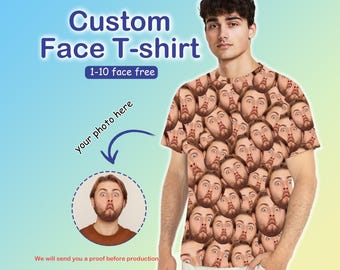 Custom Face T-shirt, Personalized Photo Shirt
