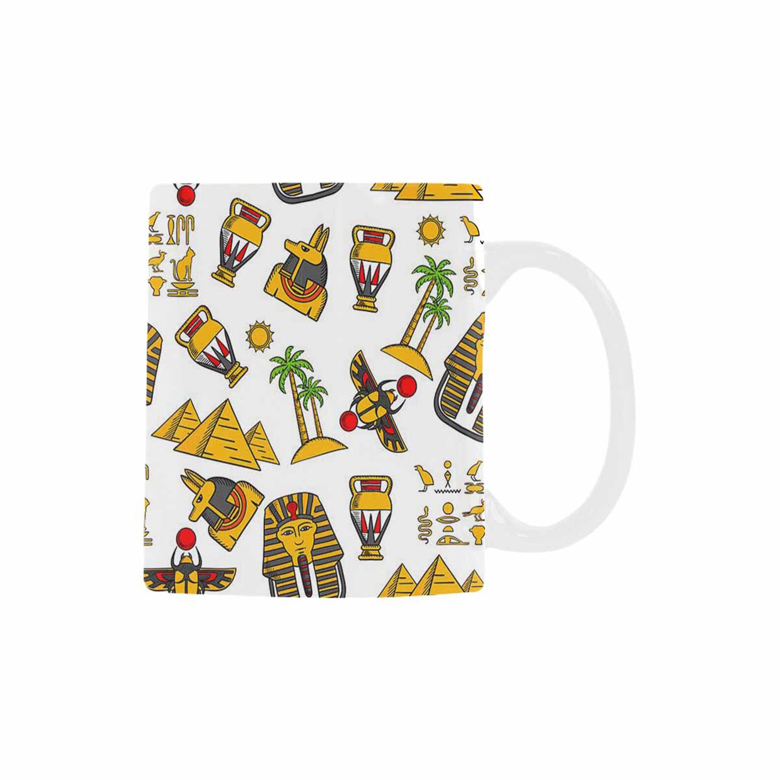 Egyptian Pyramid Coffee Mug Sphinx Pharaoh Egypt Painting Mug Etsy