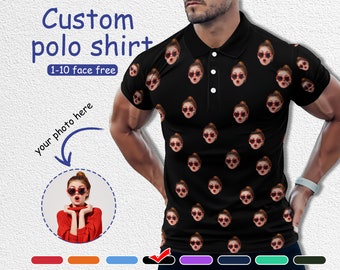 Polo personnalisé, chemise avec logo photo, cadeau personnalisé