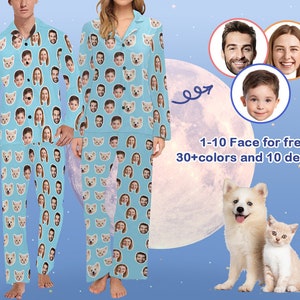 Custom Pet Photo Pajama Set: Personalized Family Christmas Gift