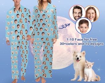 Custom Pet Photo Pajama Set: Personalized Family Christmas Gift