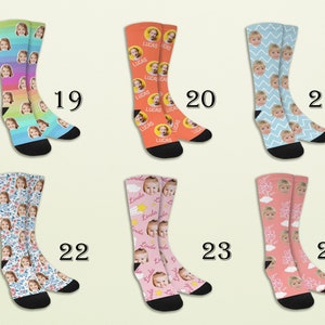 Custom Face Sock,Personalized Photo Socks,Custom Photo Socks with Text,ustomized Dog Photo Socks,Birthday/Anniversary Gift For HimDad gifts zdjęcie 5