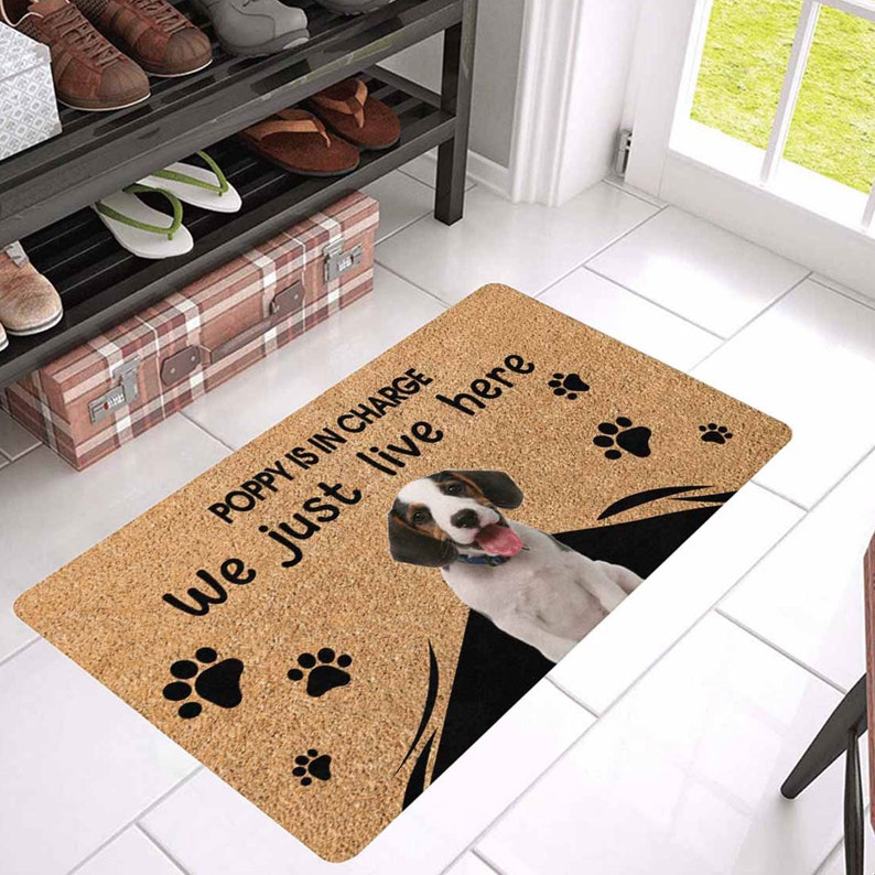 Dog Doormat Funny Personalized Dog Doormat Photo Dog Lover Etsy