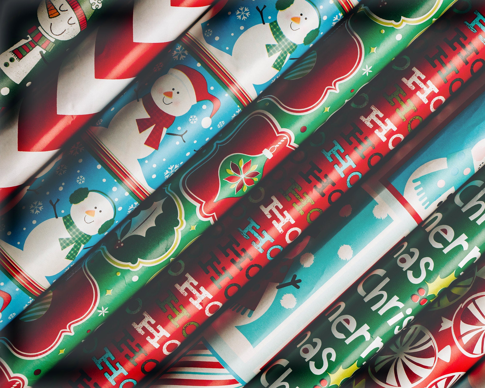  FnprtMo Christmas Wrapping Paper Clearance Red Custom Gift Wrap  Birthday Boy Wrapping Paper Roll Face Photo Vintage Wrapping Paper Christmas  : Health & Household
