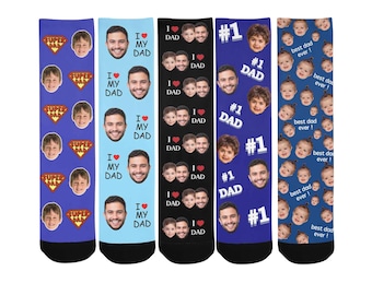 Custom Face Socks, Personalized Photo Socks, Father's Day Gift