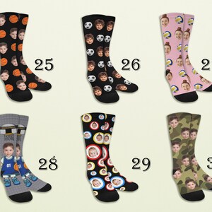 Custom Face Sock,Personalized Photo Socks,Custom Photo Socks with Text,ustomized Dog Photo Socks,Birthday/Anniversary Gift For HimDad gifts zdjęcie 6