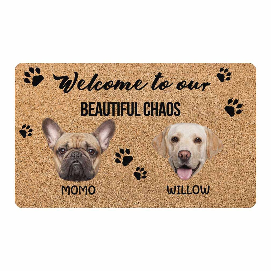 Dog Name Doormat Personalized Dog Doormat Pet Photo Gift Idea Etsy