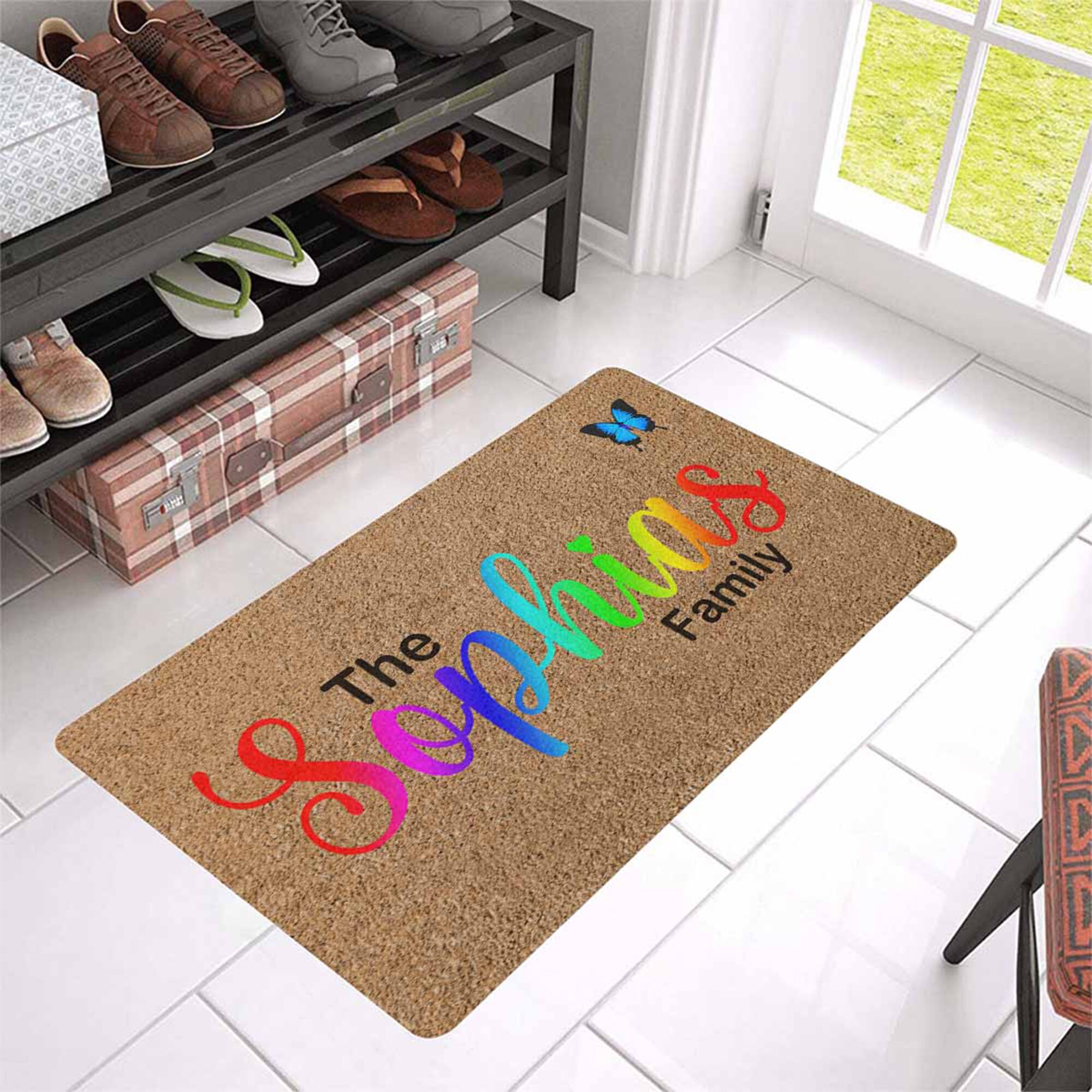 Personalized Name Doormat Custom Decor Doormat Rubber Etsy