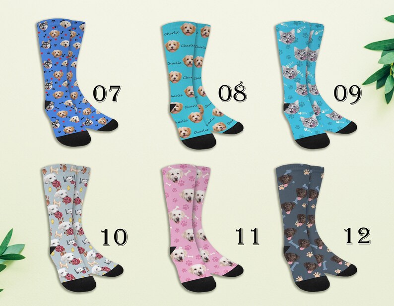 Custom Face Sock,Personalized Photo Socks,Custom Photo Socks with Text,ustomized Dog Photo Socks,Birthday/Anniversary Gift For HimDad gifts zdjęcie 3