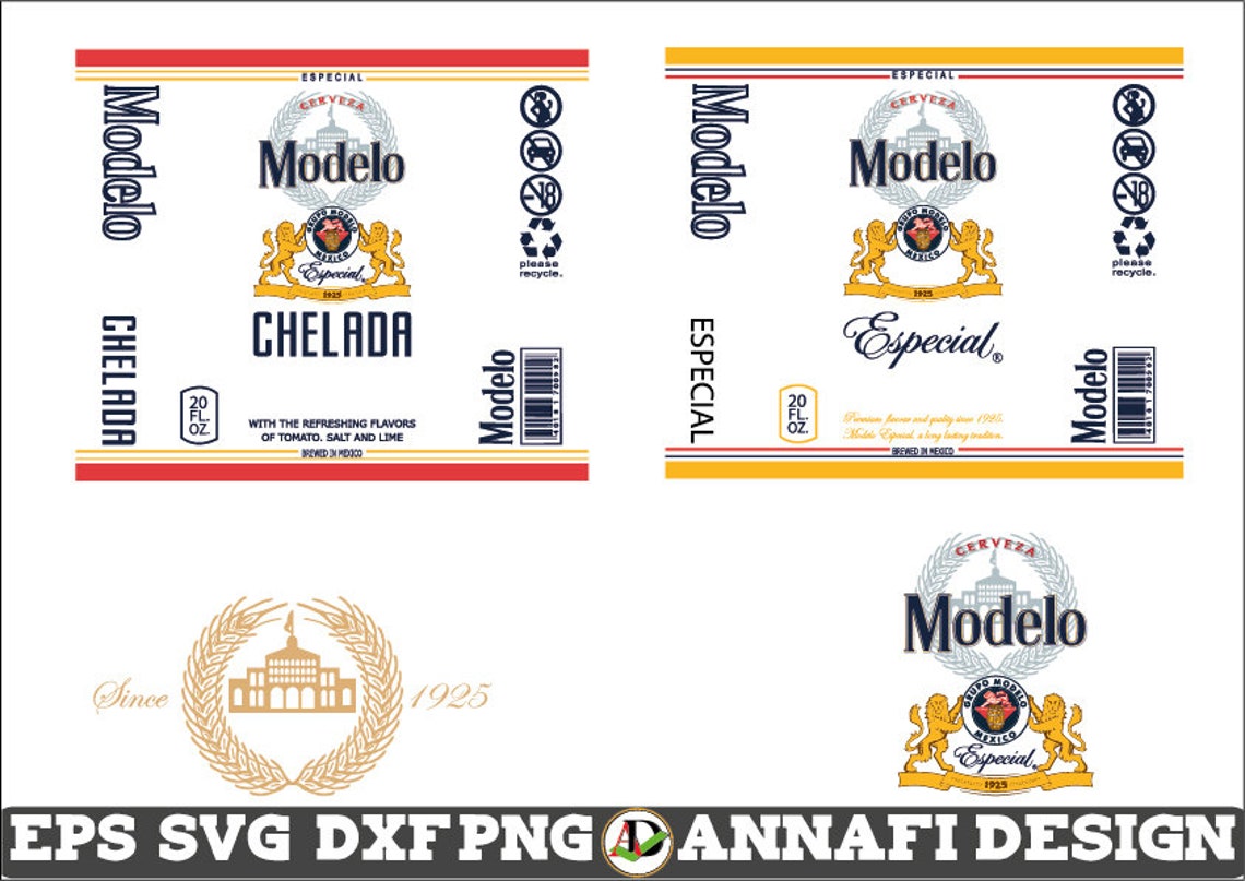 Model Beer Label SVG Modelo beer svg Vector Cri cut file Etsy