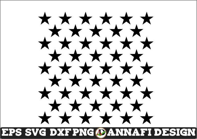 50 Stars SVG American Flag Stars Svg Vector Cri Cut File | Etsy