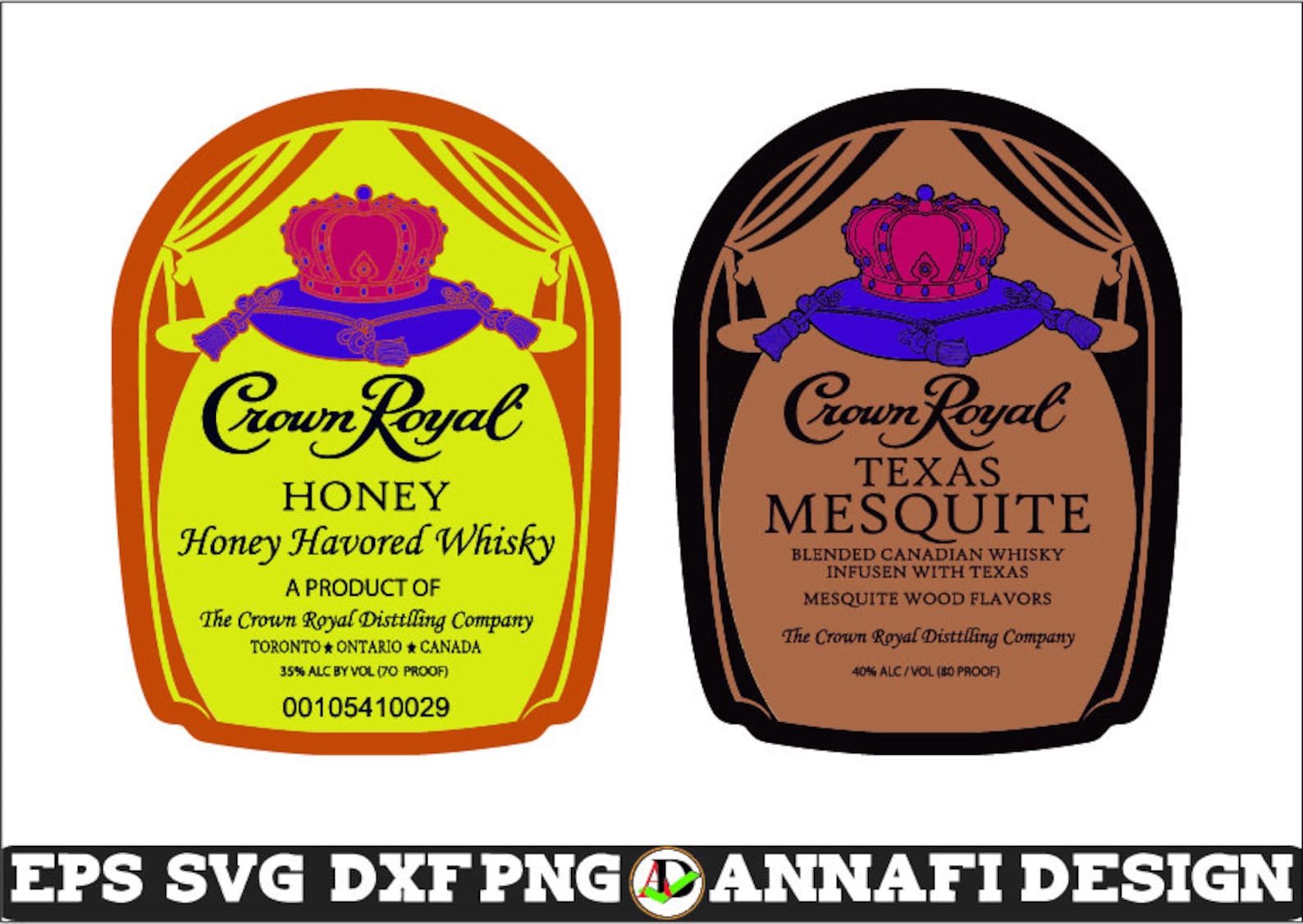 Crown Royal Whisky Label Svgcrown Royal Etsy