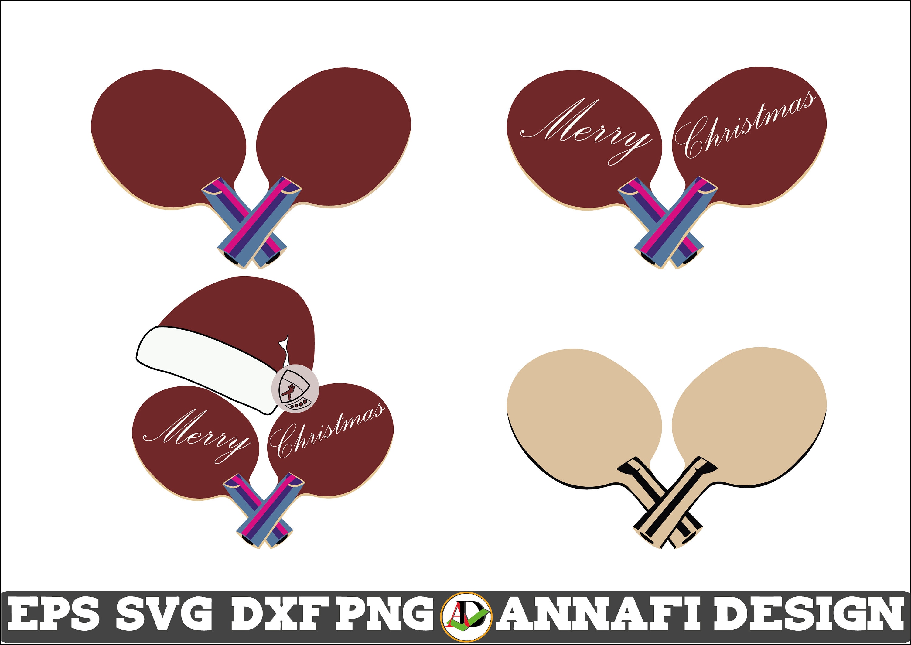 Ping Pong Paddle SVG Ping Pong Paddle Vector Cricut File Etsy