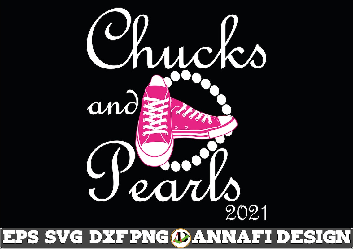 Chucks and pearls SVG Vector Cri cut file Clipart Cuttable Etsy