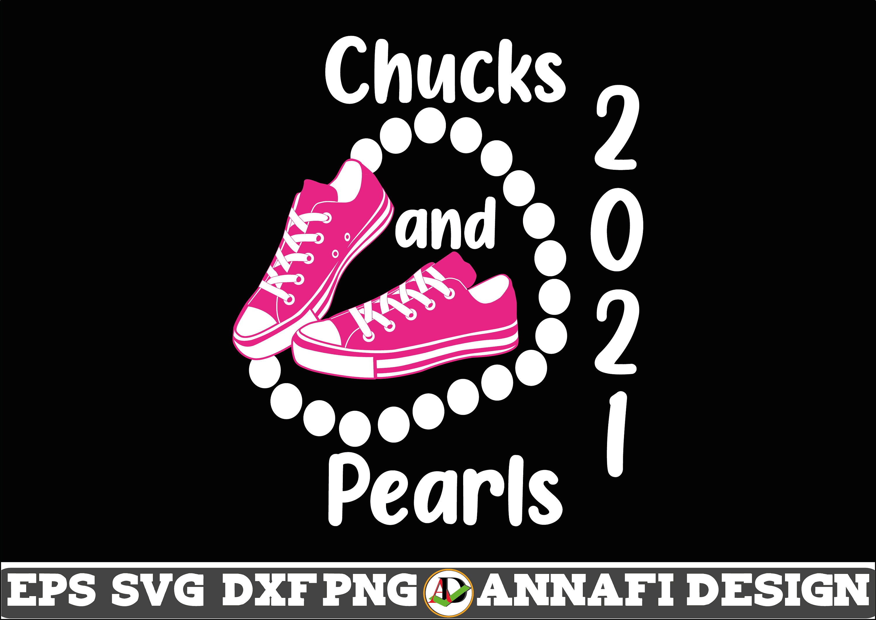 Chucks and Pearls SVG Vector Cri cut file Clipart Cuttable Etsy