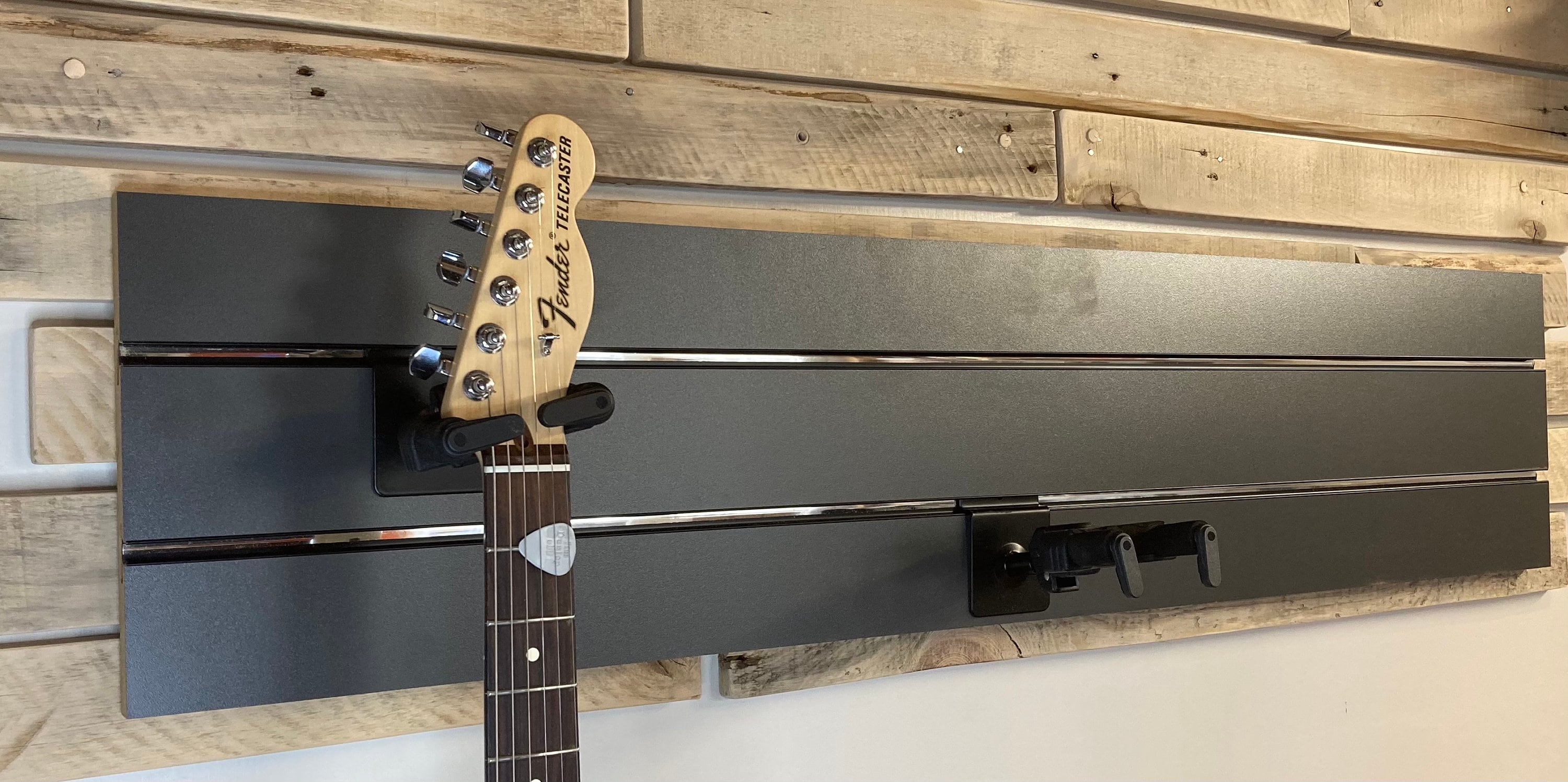 Guitar Hanger Anthracite Guitar Wall Rack Double Slat Wall Etsy